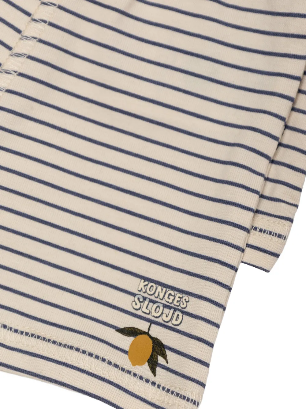 Konges Sløjd Gestreepte boxershorts van katoenblend Beige