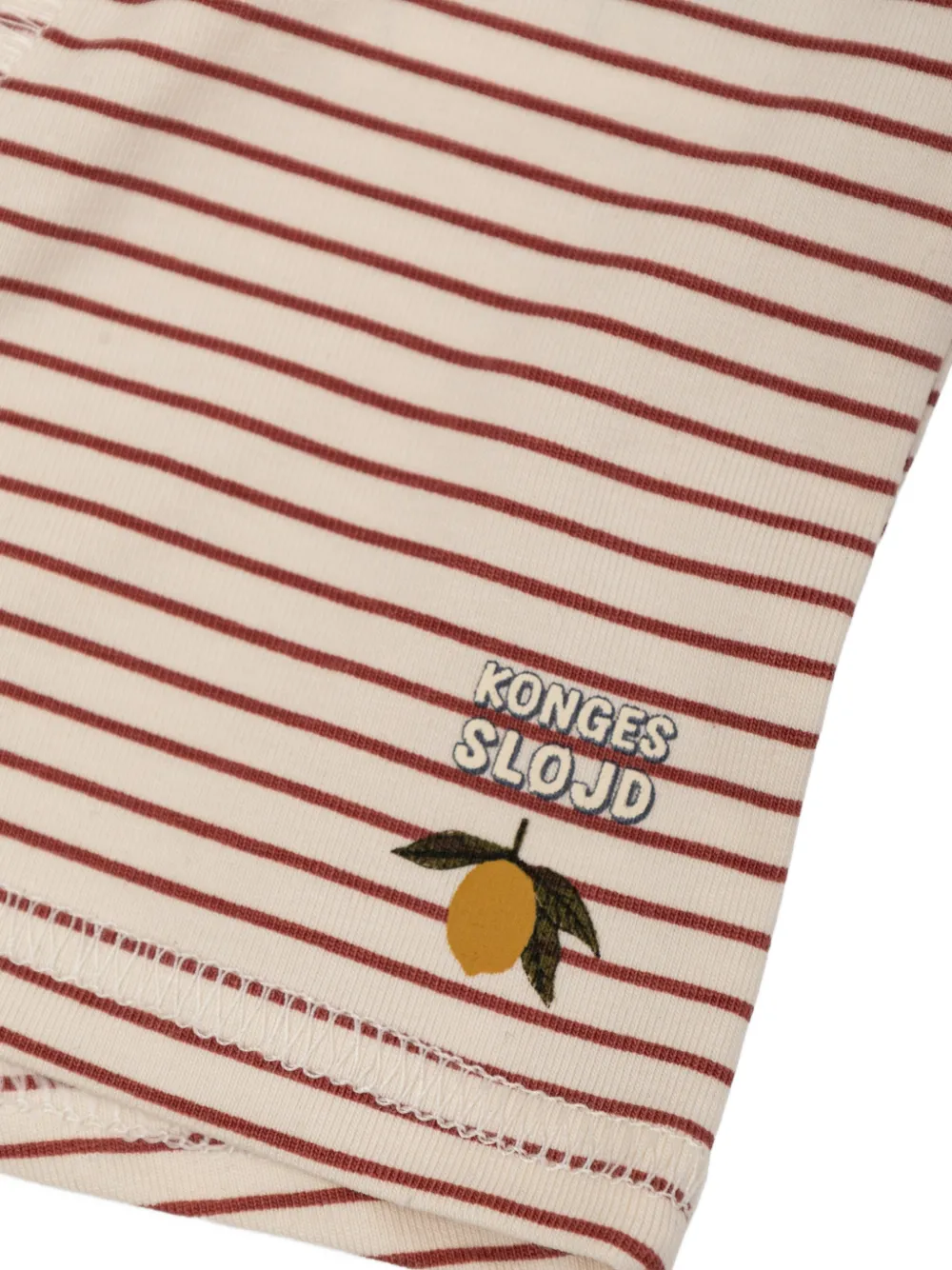 Konges Sløjd Gestreepte boxershorts van katoenblend Beige
