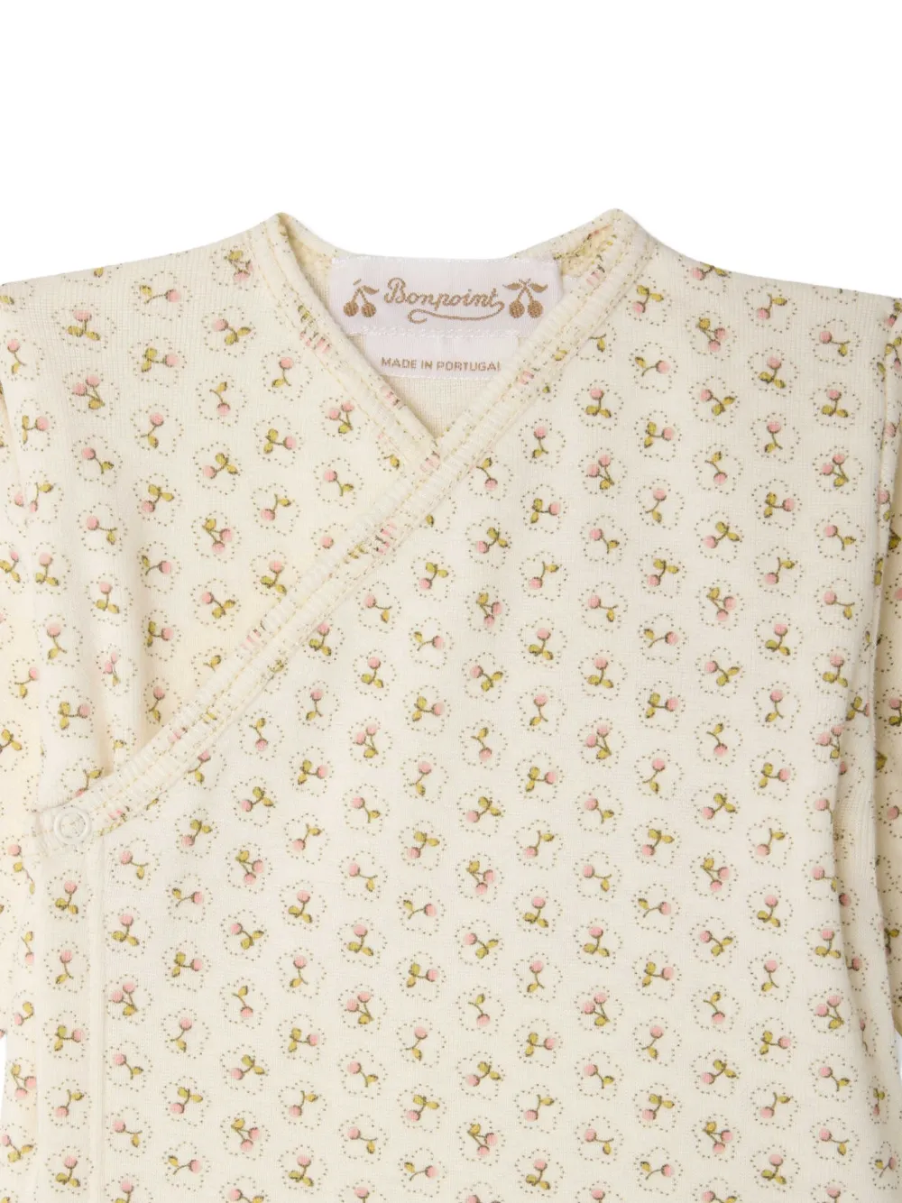 Bonpoint Timao cherry-print set Beige