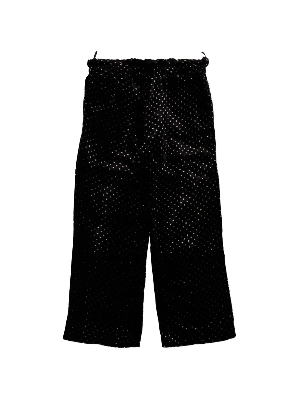 Bonpoint Jerinna polka-dot velvet trousers - Schwarz