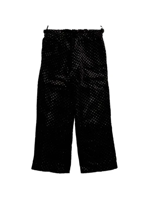 Bonpoint Jerinna polka-dot velvet trousers