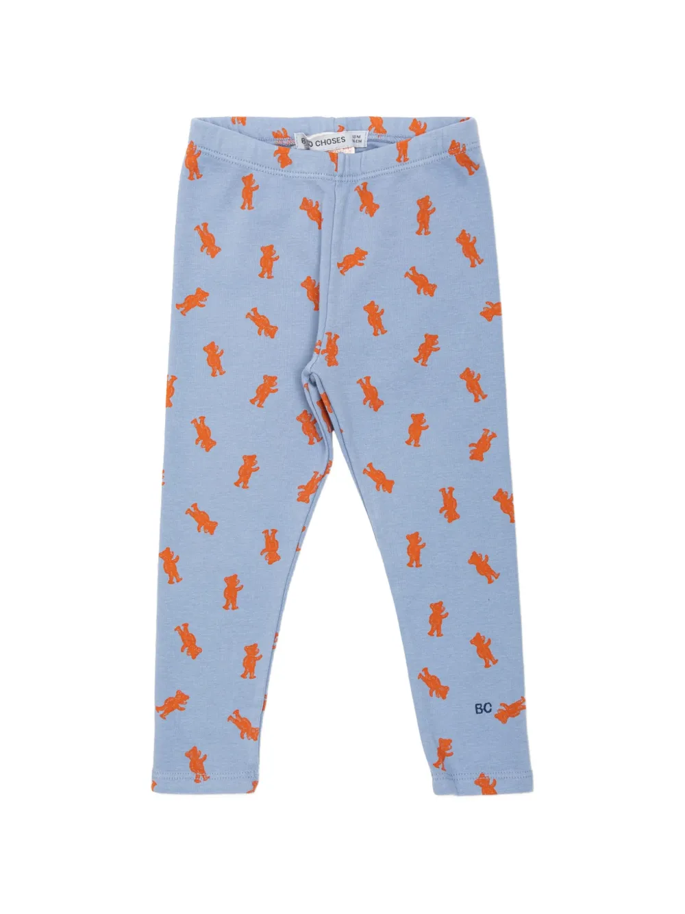 Bobo Choses Softpaw Monster legging met beerprint Blauw