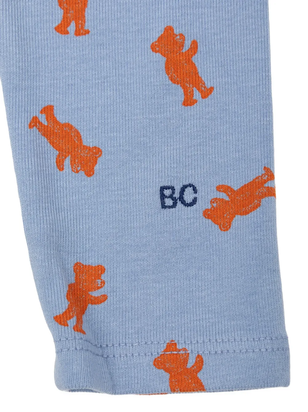 Bobo Choses Softpaw Monster legging met beerprint Blauw
