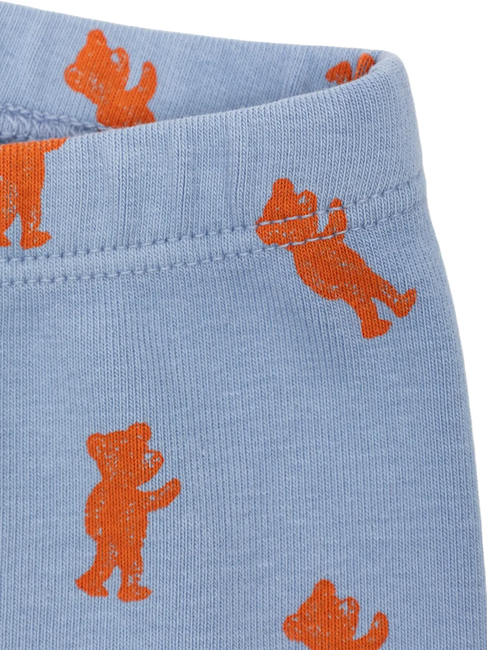 Bobo Choses Softpaw Monster legging met beerprint Blauw