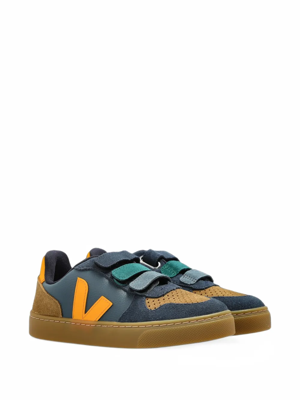VEJA Kids V-10 touch-strap sneakers - Blu
