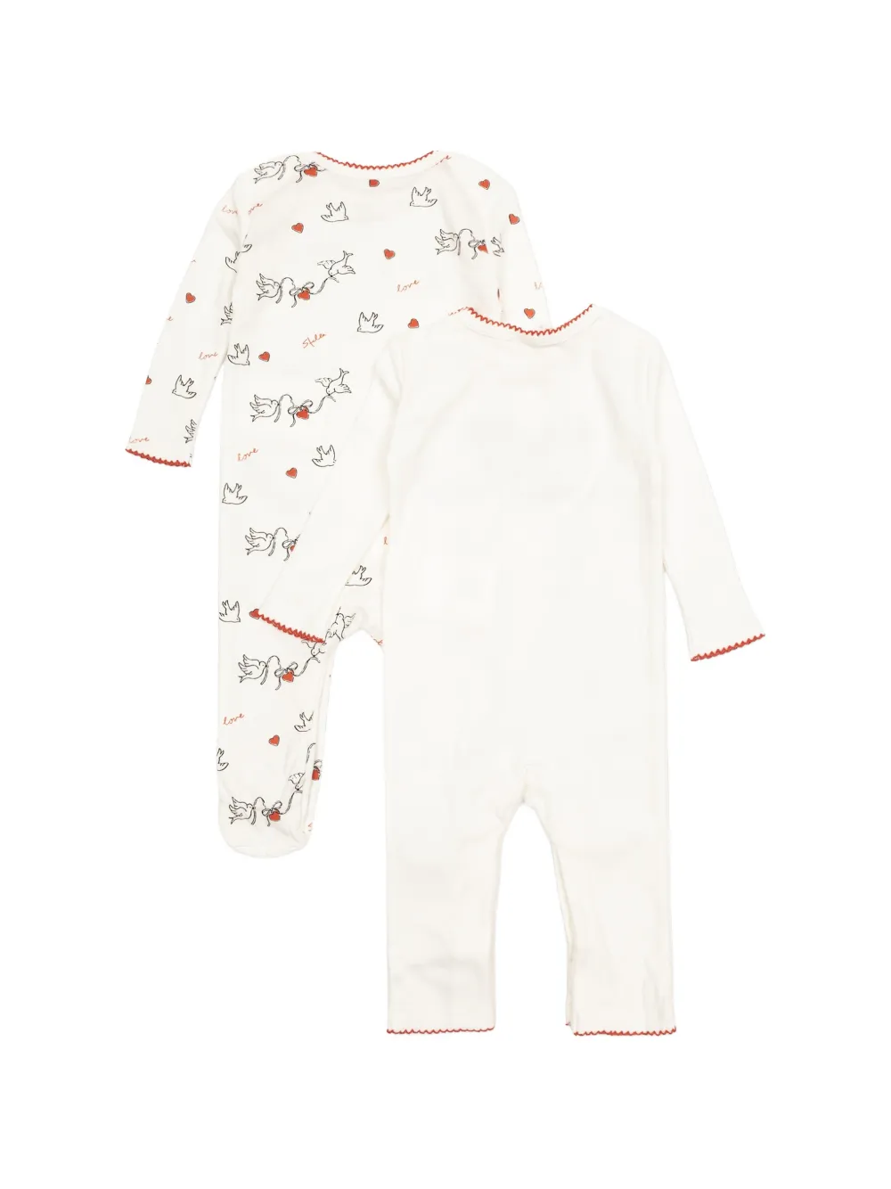 Stella McCartney Kids graphic-print sleepsuits (set of two) Wit