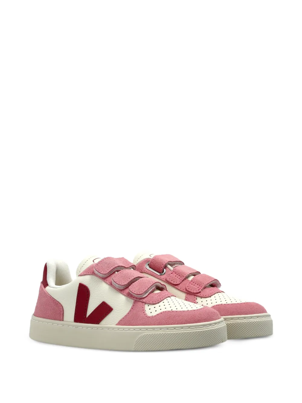 VEJA Kids V-10 touch-strap sneakers - Toni neutri