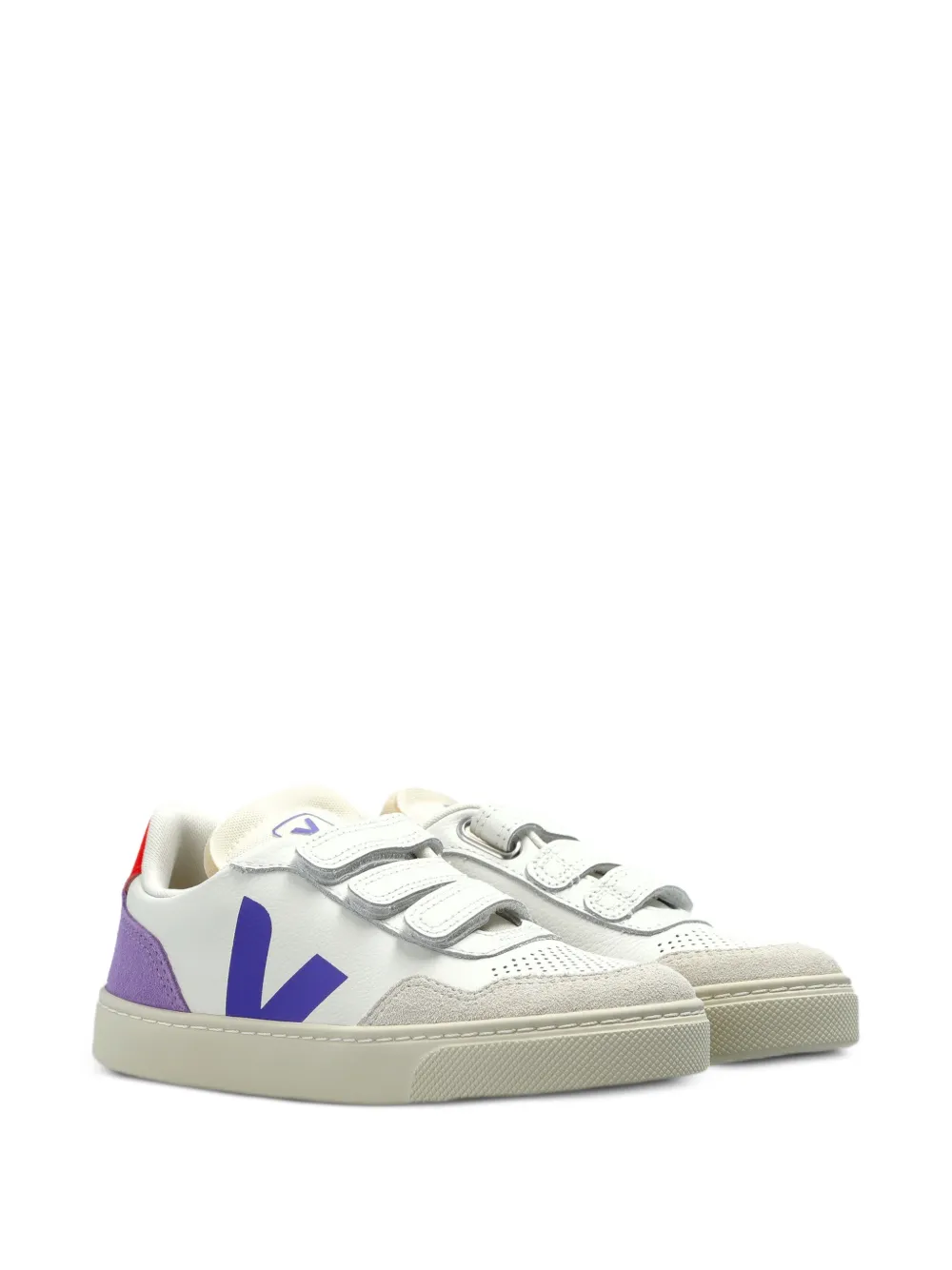 VEJA Kids V-90 touch-strap sneakers - Bianco