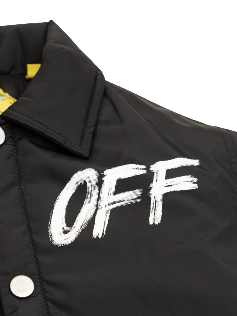 Off-White Kids Bomberjack met logoprint Zwart