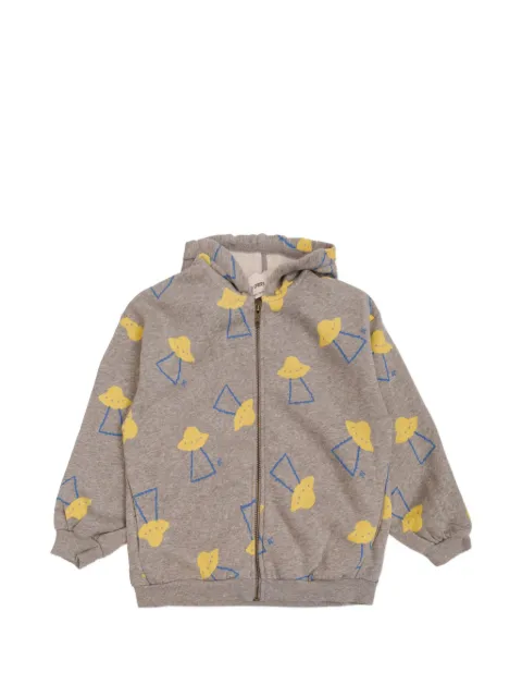 Bobo Choses Pixel Abduction graphic-print zip-up hoodie