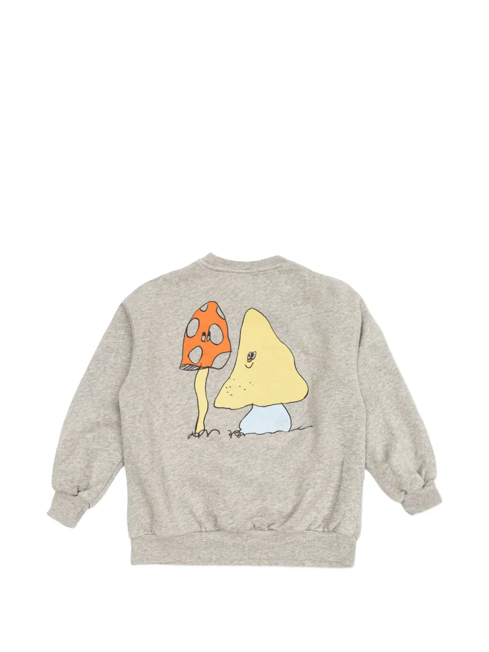 Bobo Choses Mush Monster Duo embroidered-logo sweater Grijs