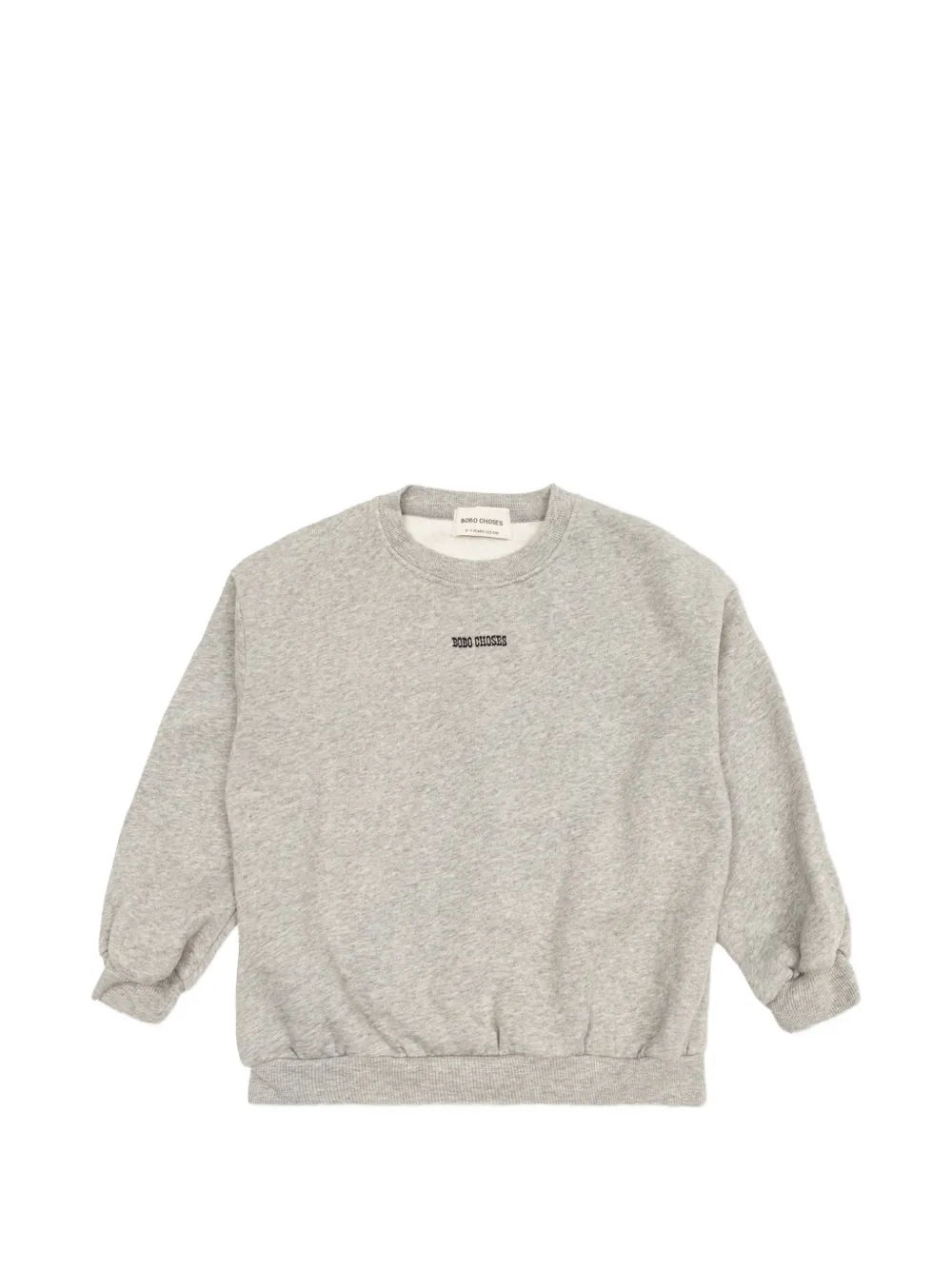 Bobo Choses Mush Monster Duo embroidered-logo sweater - Grau