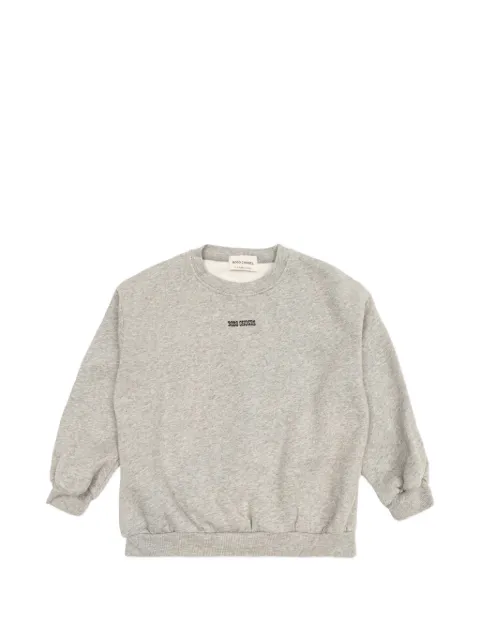 Bobo Choses Mush Monster Duo sweater med broderet logo