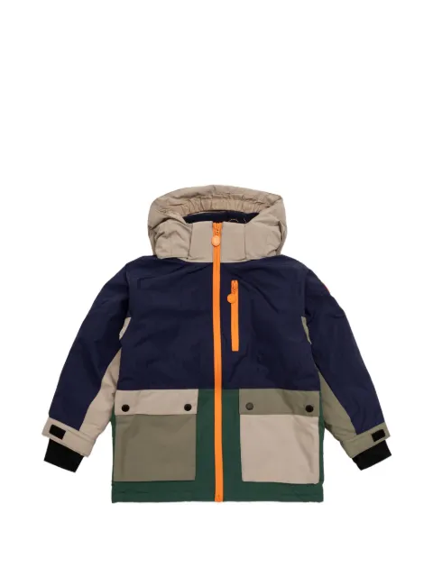 Stella McCartney Kids colour-block hooded snow jacket