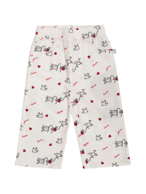 Stella McCartney Kids graphic-print cotton trousers