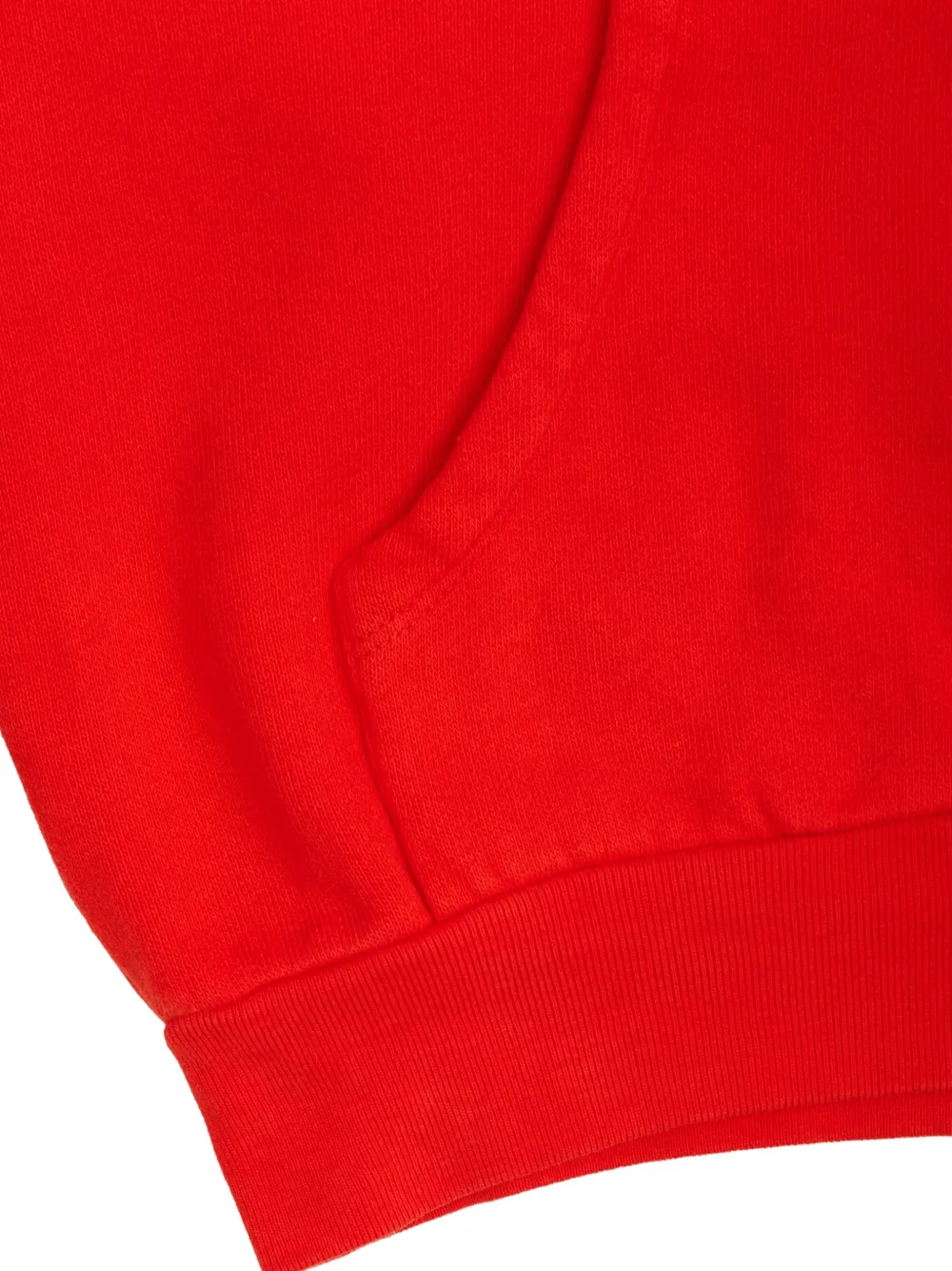 American Vintage Kids logo-print pouch-pocket hoodie Rood