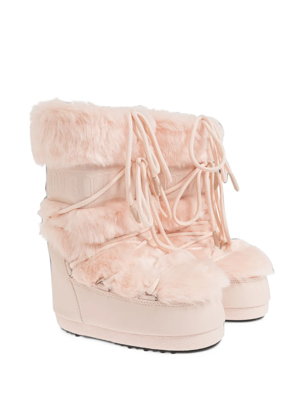 Moon Boot Kids Icon faux-fur boots - Rosa