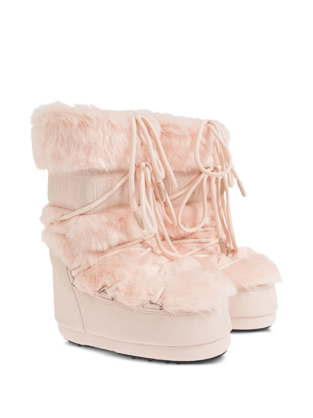 Moon Boot Kids Icon faux-fur boots - Rosa