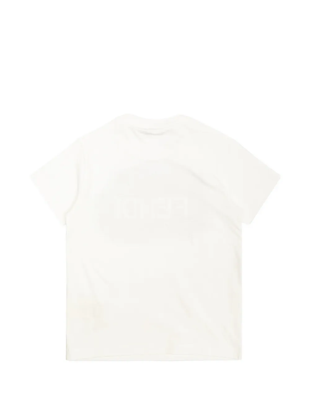 Fendi Kids logo-print T-shirt Wit