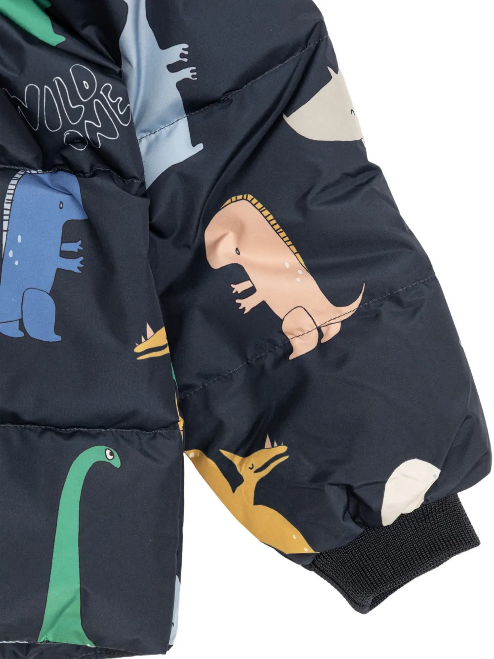 Liewood Polle dinosaur-print hooded jacket Blauw