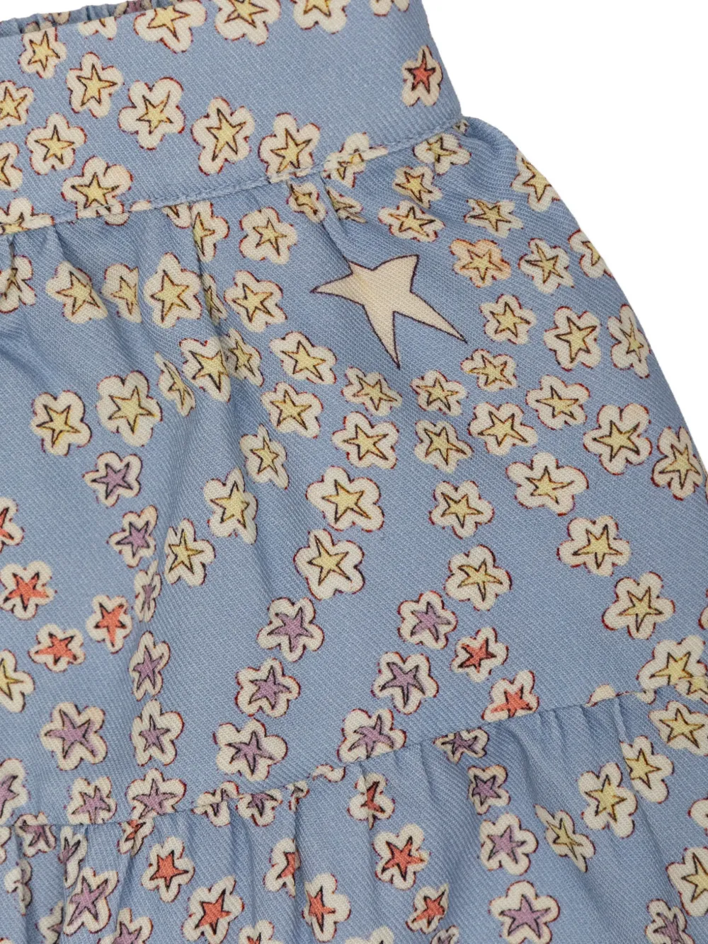 Stella McCartney Kids Gelaagde rok met sterrenprint Blauw