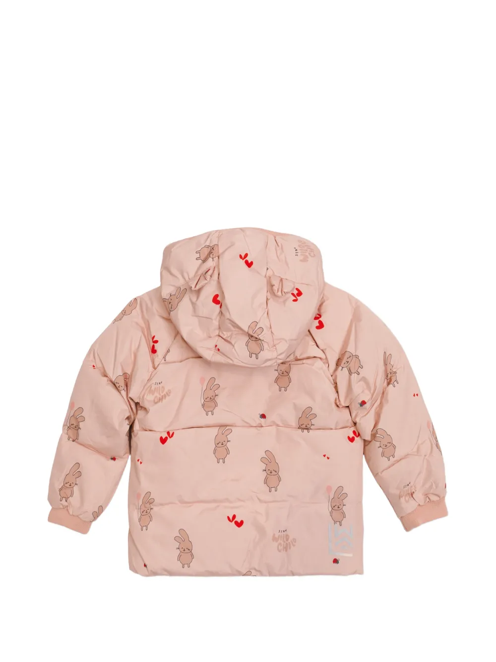 Liewood Polle donsjack met konijnenprint Roze