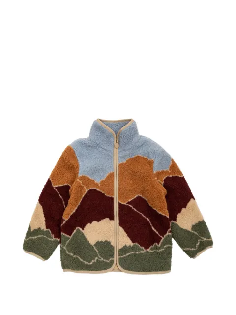 Stella McCartney Kids mountain-print fleece jacket