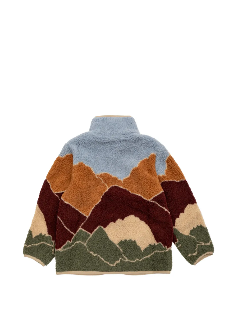 Stella McCartney Kids mountain-print fleece jacket Bruin