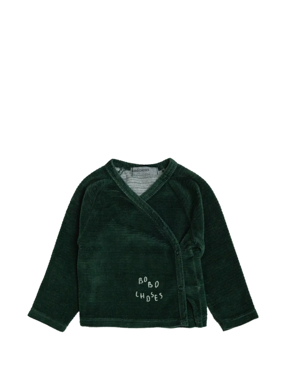 Bobo Choses Ribfluwelen T-shirt Groen