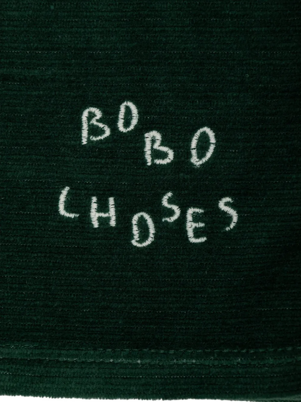 Bobo Choses Ribfluwelen T-shirt Groen