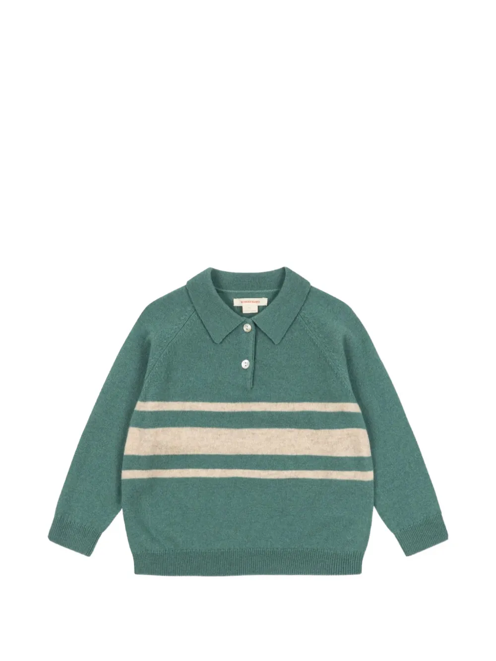 Konges Sløjd striped wool polo sweater Groen