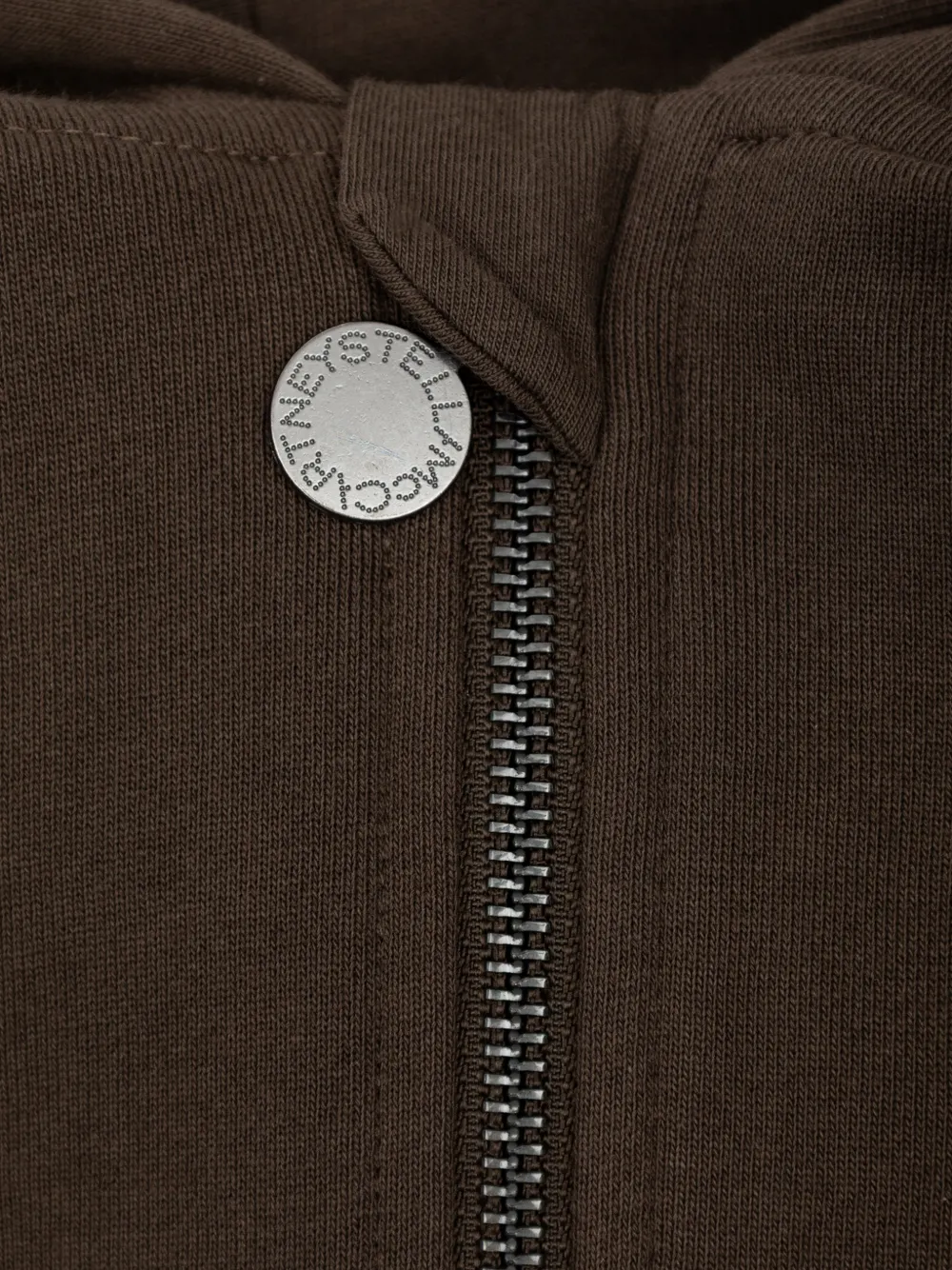 Stella McCartney Kids Hoodie met rits en vredesteken Bruin