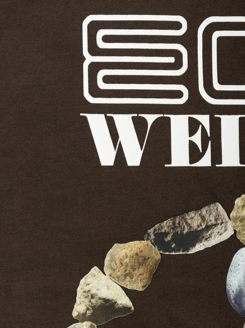 Stella McCartney Kids T-shirt met grafische print Bruin