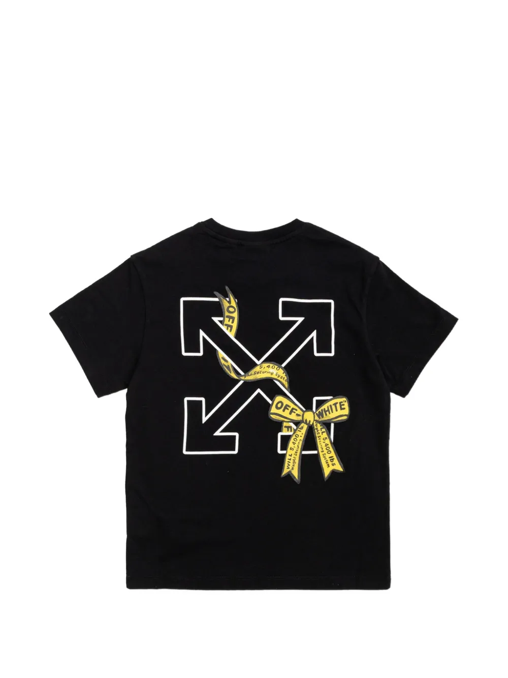 Off-White Kids Arrows T-shirt met strik Zwart