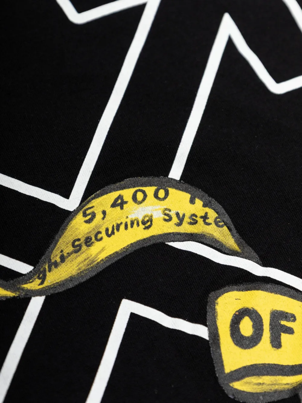 Off-White Kids Arrows T-shirt met strik Zwart