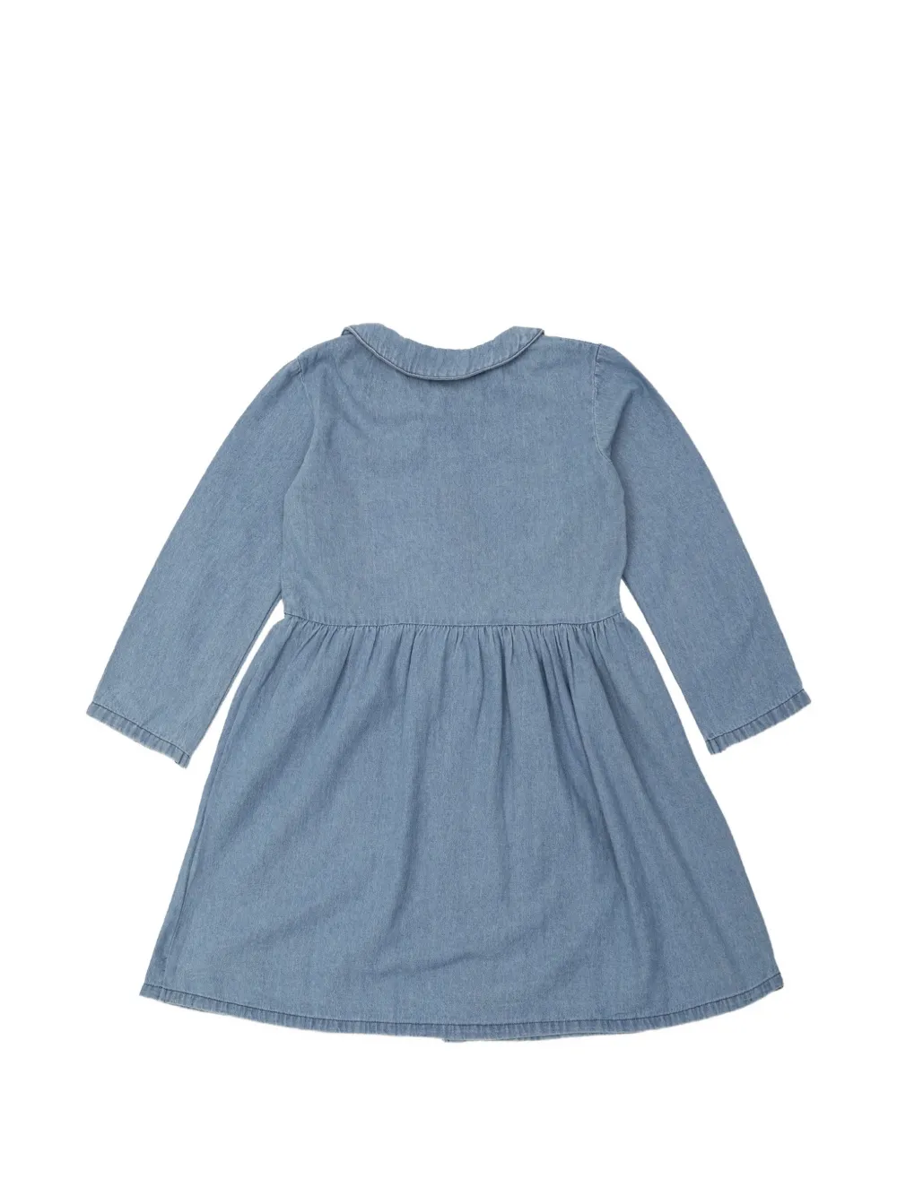 Mini Rodini bunny-print Peter Pan collar dress Blauw