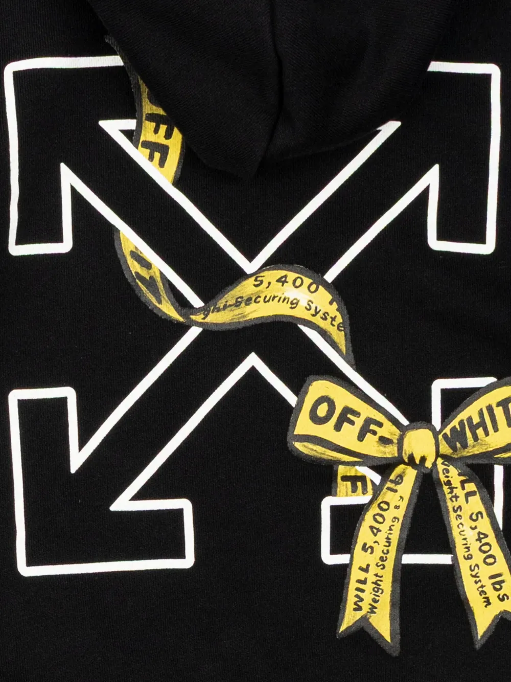 Off-White Kids bow hoodie Zwart