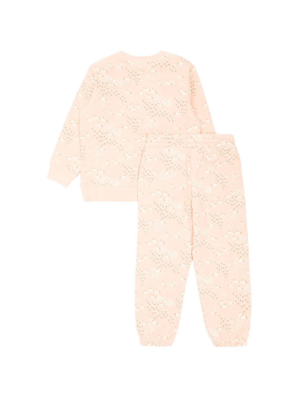 Stella McCartney Kids horse-print tracksuit Roze