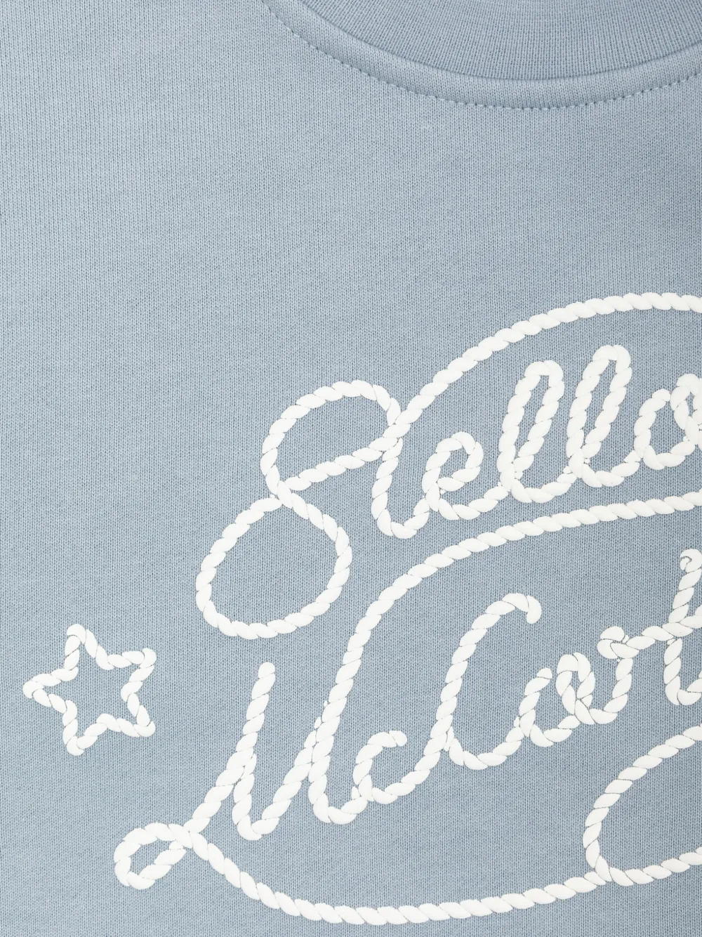 Stella McCartney Kids Sweater met geborduurd logo Blauw