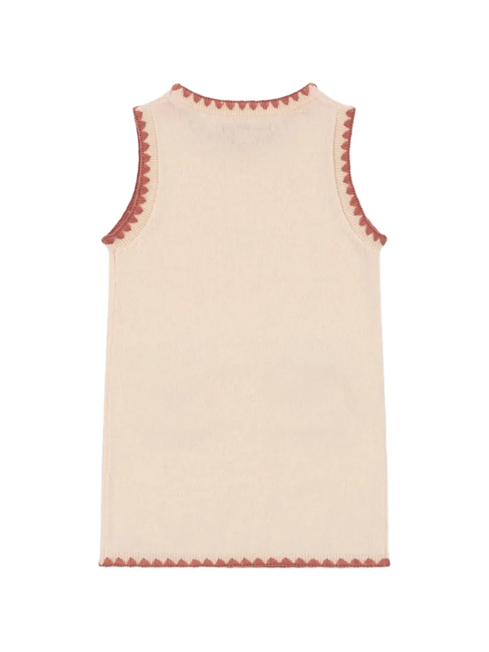 Konges Sløjd Collette cat-embroidered mini dress Roze