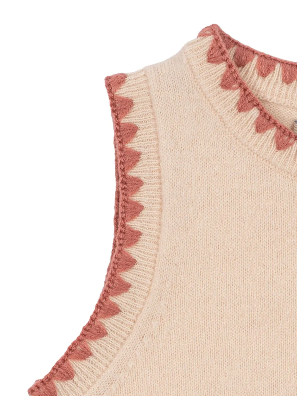 Konges Sløjd Collette cat-embroidered mini dress Roze