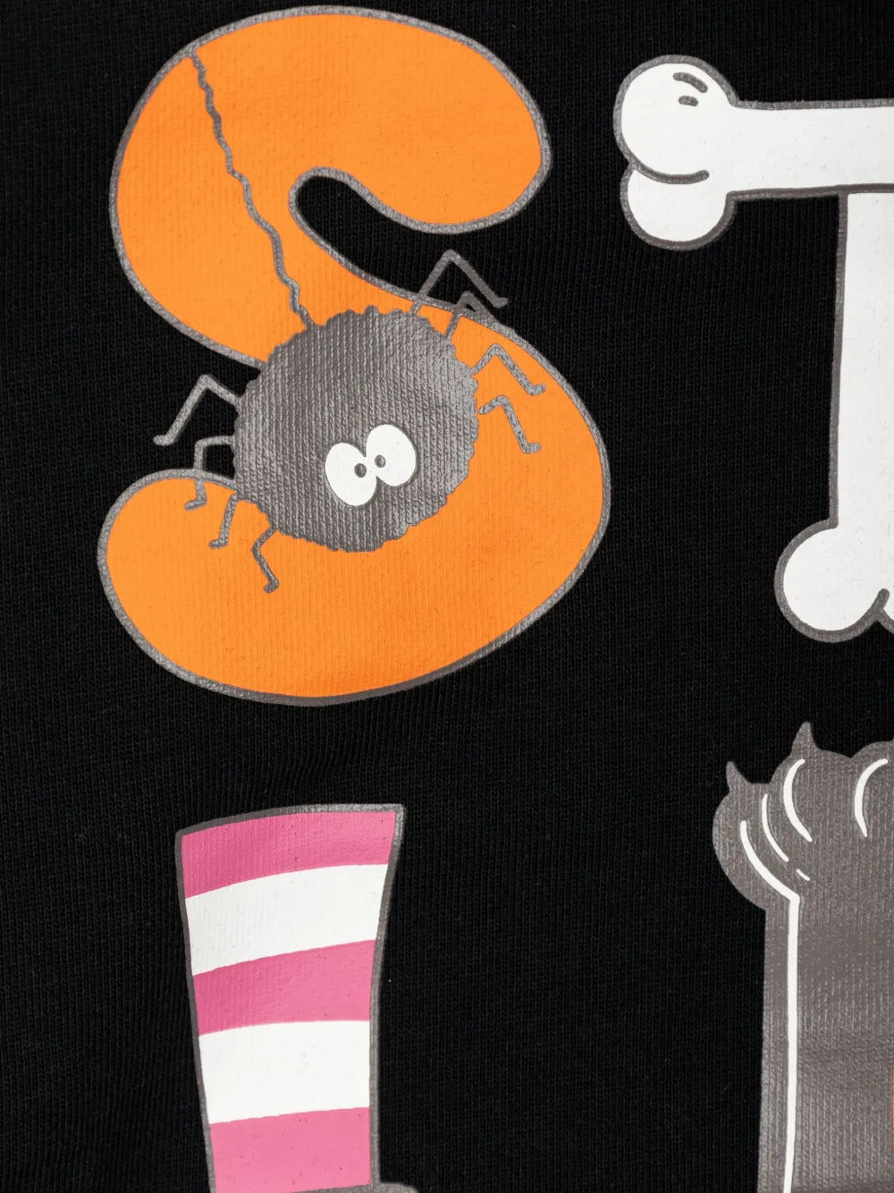 Stella McCartney Kids Sweater met logoprint Zwart