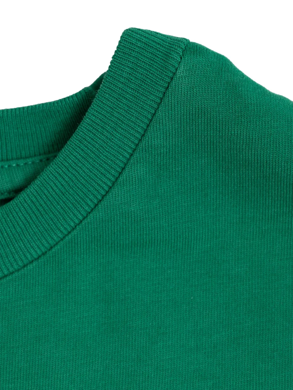American Vintage Kids Katoenen T-shirt met logoprint Groen