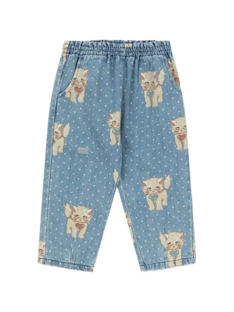 Konges Sløjd Magot cat-print jeans