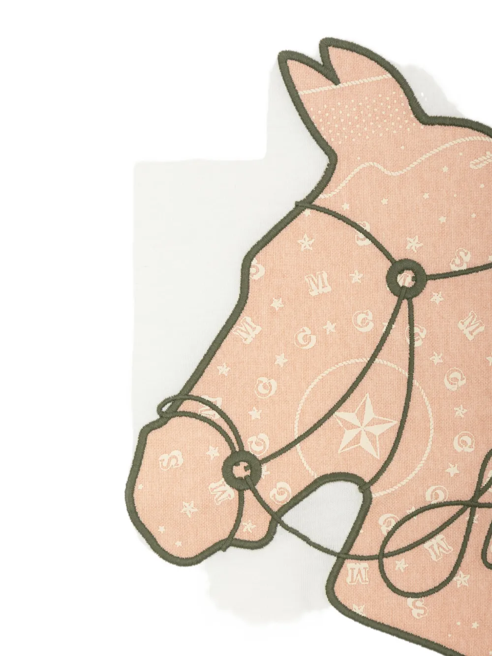 Stella McCartney Kids T-shirt met paardenprint Wit