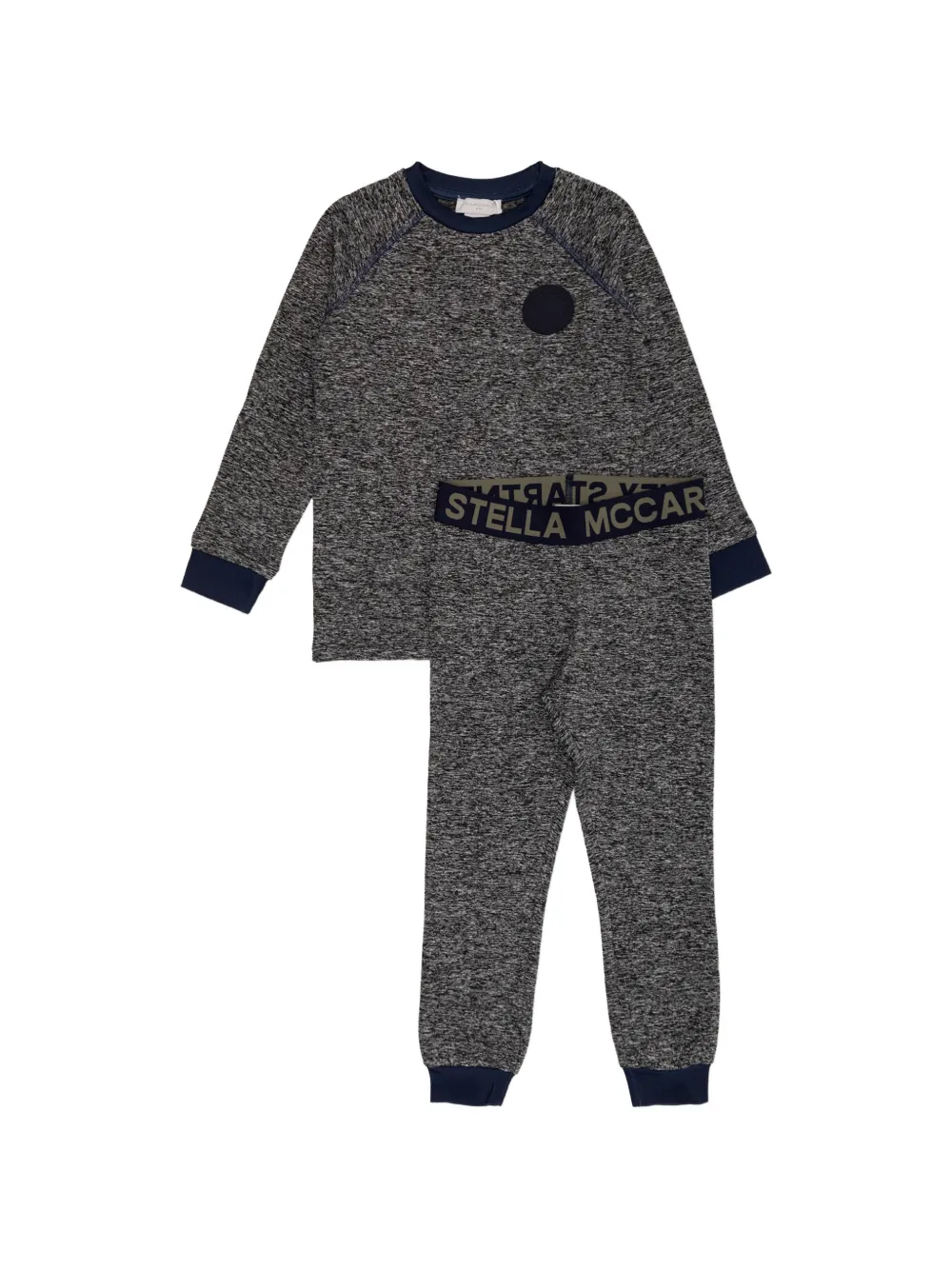 Stella McCartney Kids logo-waistband tracksuit set - Grigio