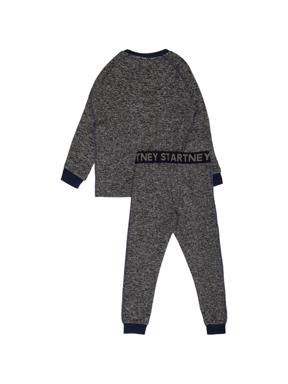 Stella McCartney Kids logo-waistband tracksuit set Grijs