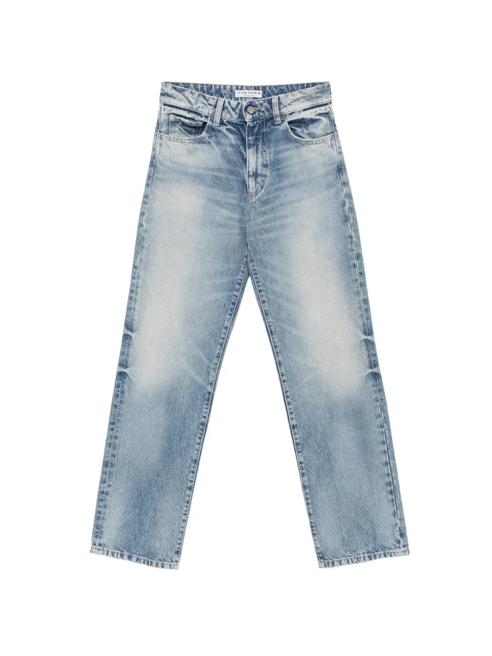 ICON DENIM Didy washed straight-leg jeans - Blau