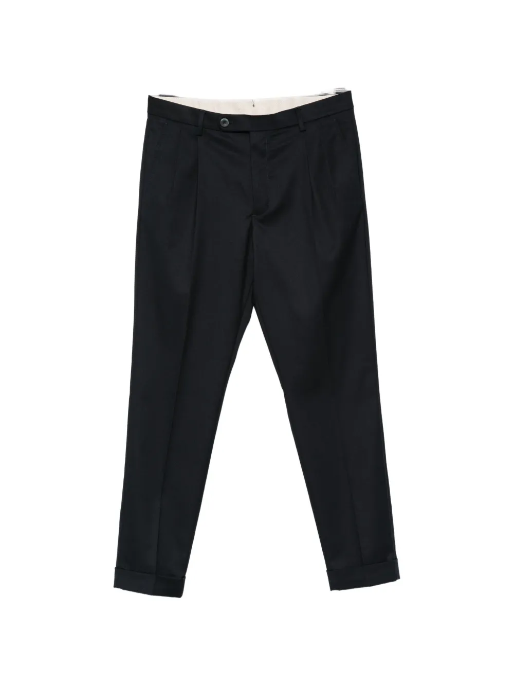 Gta Luca pleated turn-up cuff trousers - Bleu Gta Luca pleated turn-up cuff trousers - Bleu