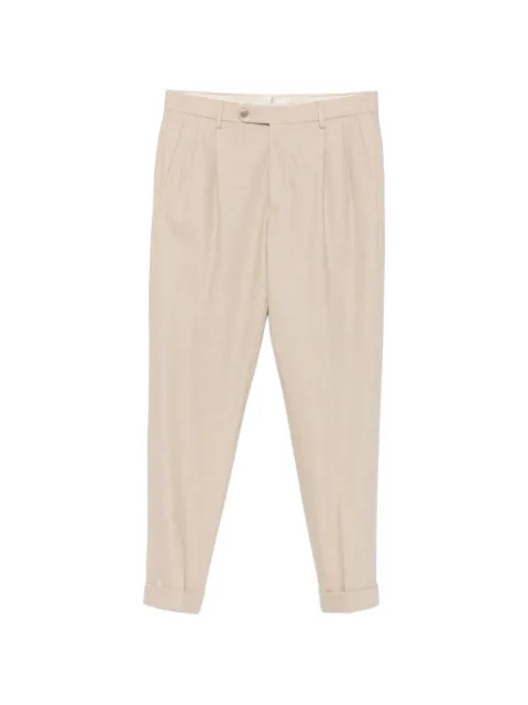 Gta Luca pleated-detailing cuffed-hem trousers